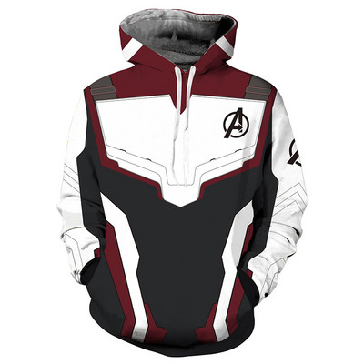 1 tk The Avenger Endgame Quantum Realm Hoodie Meeste Naiste Tõmblukuga kapuutsiga pulbermantel 3D-prindiga dressipluusi jakk Soe allahindlus
