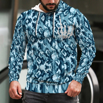 2022 Νέας σχεδίασης Hoodies Meens Casual Slim Camouflage Ανδρικά φούτερ με κουκούλα Streetwear Hip Hop Hoodies Αθλητικά ρούχα
