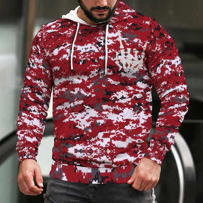 2022 Νέας σχεδίασης Hoodies Meens Casual Slim Camouflage Ανδρικά φούτερ με κουκούλα Streetwear Hip Hop Hoodies Αθλητικά ρούχα