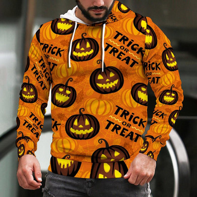 Halloweeni 3D kõikjal prinditud sügisene meeste/naiste kapuutsid Unisex vabaaja pulloverid kapuuts, naljakas tänavarõivaste spordidress