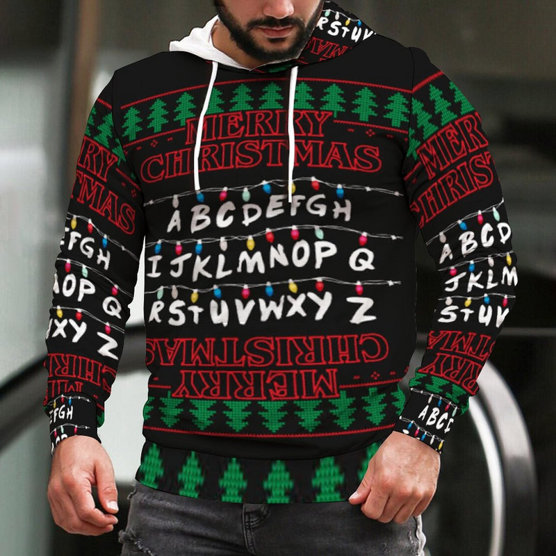 Meeste riided 2022 Mood jõulukapusid Jõuluvana Vabaaja dressid Meeste Naiste Pusad Pusad 3D prinditud kapuutsiga