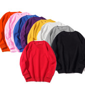 Meeste ja naiste dressipluus Moodne ümarkaelus sügistalv pikkade varrukatega tänavarõivad vabaaja ühevärvilised mugavad riided