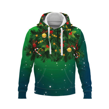 2022 νέο χειμωνιάτικο χριστουγεννιάτικο φούτερ με κουκούλα santa για άνδρες τρισδιάστατη εκτύπωση χριστουγεννιάτικο πουλόβερ γυναικείο καρτούν παιδικό μπλουζάκι με κουκούλα