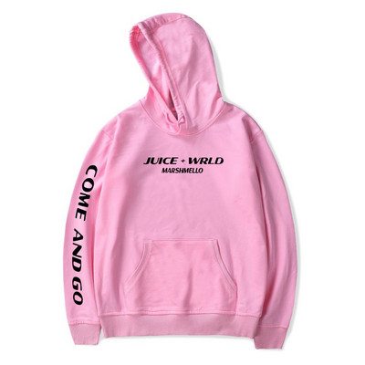 Mehed Pusad Juice WRLD Kapuutsiga dressipluusid Naiste mood Hip-hop vabaaja pulloverid Sügis poisid Tüdrukud Valged Spordi Tänavarõivad Topid