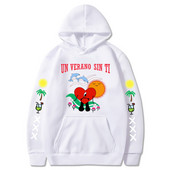 2022. aasta uus Bad Bunny meeste ja naiste trükitud kapuuts Mood Street Hip Hop Hoodie dressipluus Unisex Kvaliteetne kuummüük