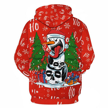 Καλά Χριστούγεννα Ανδρικά Φούτερ Χαριτωμένα Ρούχα Χιονάνθρωπος Σχέδιο Ποδόσφαιρο Γραφικά Φούτερ Γυναικείες Casual Φούτερ Παιδικά Χριστούγεννα