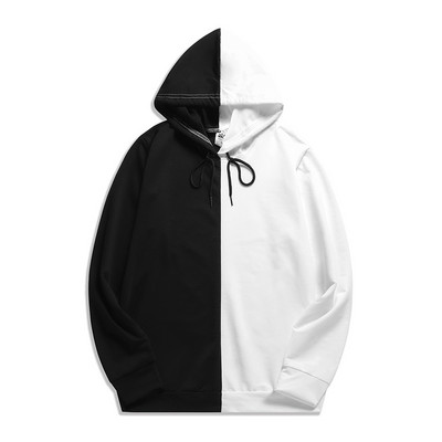 Dvostruke boje Streetwear Pulover Hoodie Prevelika majica s kapuljačom Muška jesenska ležerna majica s kapuljačom Muškarci