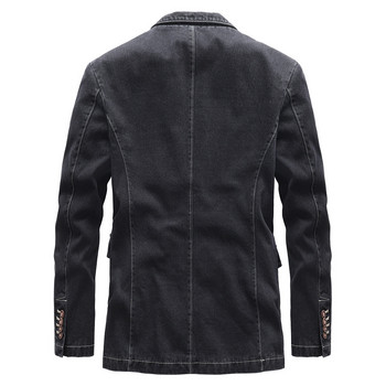Ανοιξιάτικη Slim Fit Blazer Jacket Leisure Ανδρικά Μάρκα Τζιν Μπουφάν Ανδρικό Κοστούμι Εξωτερικά Ενδύματα Jean Jacket Ανδρικό παλτό casual Plus μέγεθος 4XL MY253