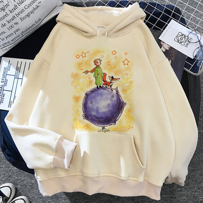 Γυναικεία ρούχα με κουκούλα του μικρού πρίγκιπα, γυναικεία μονόχρωμα μοντέρνα υ2Κ αισθητικής, γυναικεία ρούχα στο δρόμο