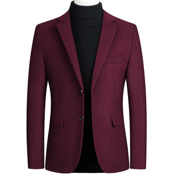 Υψηλής ποιότητας ανδρικό μάλλινο κοστούμι παλτό μαλλί Συνδυάζει casual blazers ανδρικό κοστούμι Κορυφαίο ανδρικό μασίφ επαγγελματικά casual ανδρικά παλτό και μπουφάν