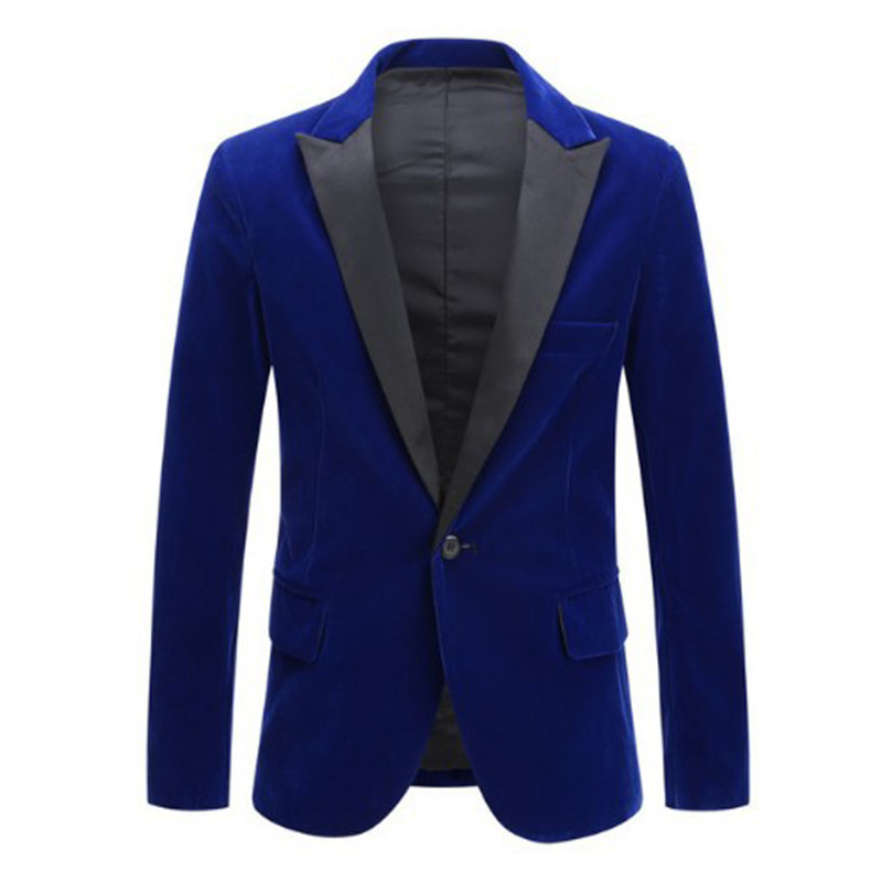 URSPORTTECH Jesen Zima Baršunasti Blazer Vino Crveno Muško Odijelo Jakna Vjenčanje Mladoženja Pjevač Slim Fit Blazer Hombre Masculino