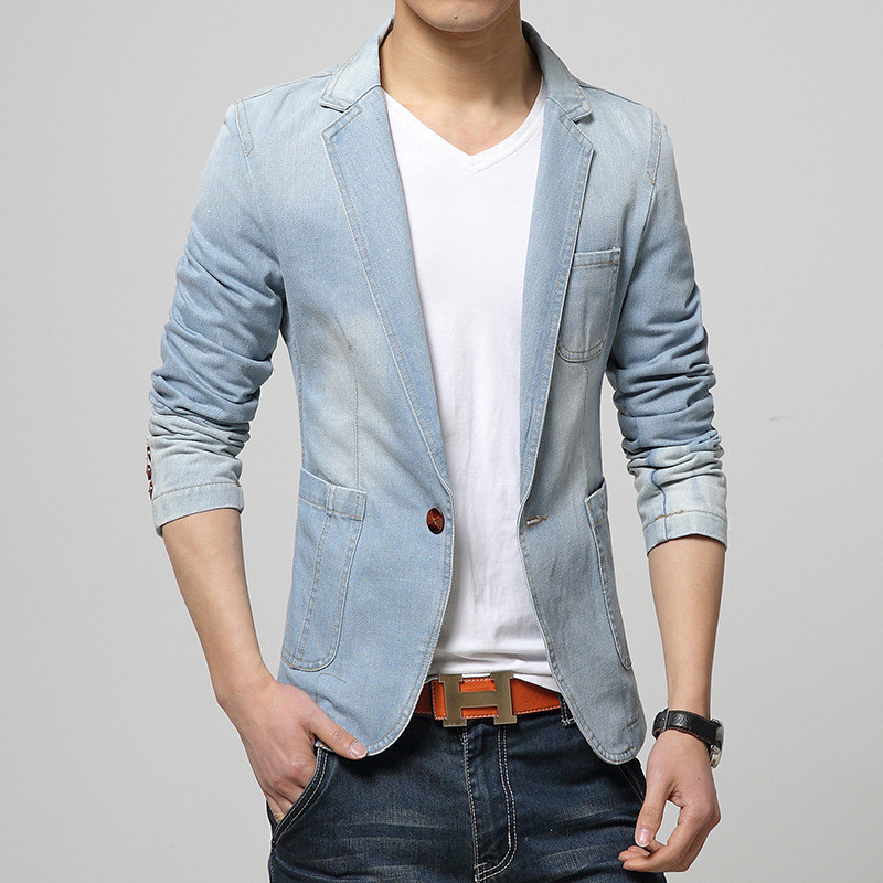 Proljeće jesen Traper blejzeri Individualna odijela s jednorednim kopčanjem Dropshipping muška jakna za ležerno odijelo Amazon Dance gornji kaput za vjenčanje