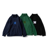 Proljeće 2023. Nova modna marka trenirke, muška majica s kapuljačom od polarnog flisa s vezom i vezom na slovom, široka ulična odjeća.