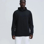 2023 Νέα μονόχρωμα αθλητικά φούτερ με κουκούλα Ανδρική μακρυμάνικη μπλούζα με όρθιο γιακά Φαρδιά φούτερ γυμναστικής για τρέξιμο