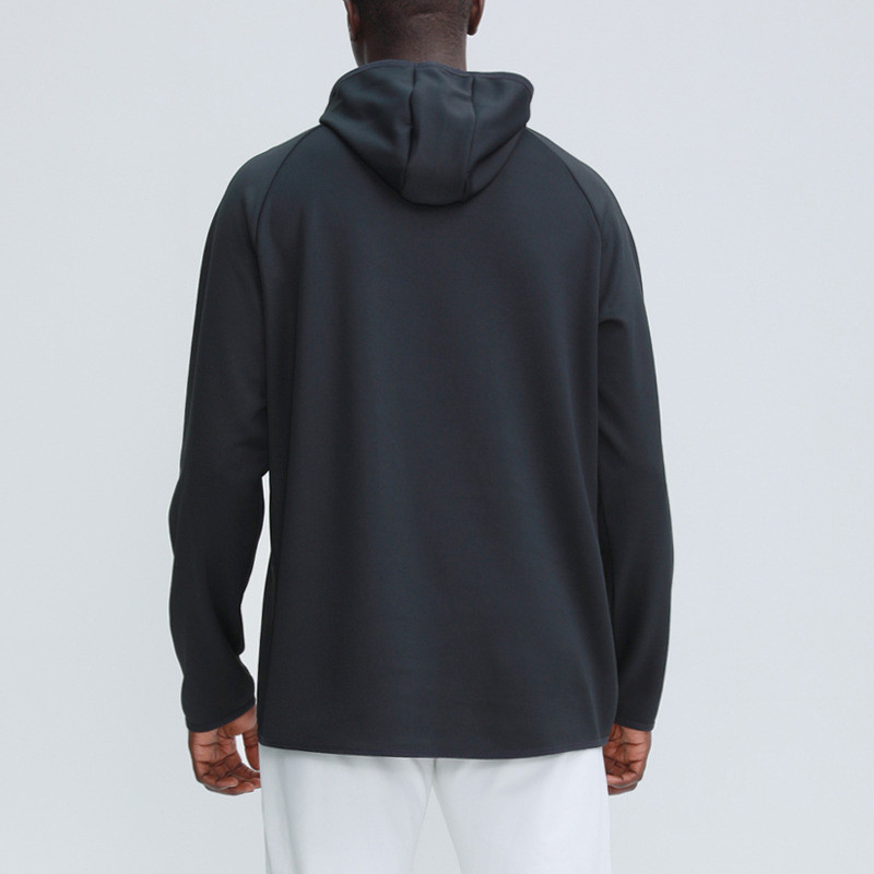 2023 Νέα μονόχρωμα αθλητικά φούτερ με κουκούλα Ανδρική μακρυμάνικη μπλούζα με όρθιο γιακά Φαρδιά φούτερ γυμναστικής για τρέξιμο