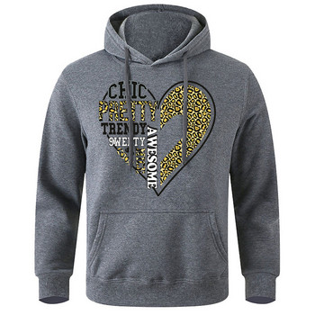My Inner Self Is Chic Pretty Awesome Hoodies Men Comfortable Fleece Hooded Street Fashion New Hoodie Basic All Match Sportswear