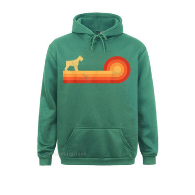 Šnaucer Retro Vintage 60-e 70-e Zalazak sunca Ljubitelji pasa Muškarci Žene Uske muške majice s kapuljačom Funny Lovers Day Hoodies Sportska odjeća po narudžbi