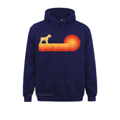 Šnaucer Retro Vintage 60-e 70-e Zalazak sunca Ljubitelji pasa Muškarci Žene Uske muške majice s kapuljačom Funny Lovers Day Hoodies Sportska odjeća po narudžbi