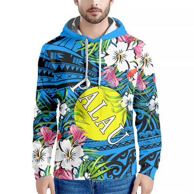 Drop dostava Prilagođena sportska odjeća Polinezijskih plemena Palau Otoci Cvjetni print Ležerne majice s kapuljačom Dugi rukavi Puloveri s kapuljačom