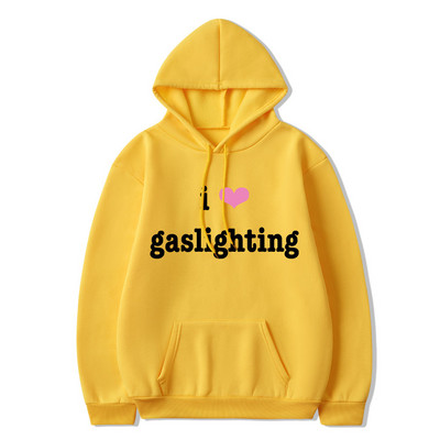 I Love Gaslighting Hoodie s printom slova Muškarci Žene Ležerne majice s kapuljačom Unisex Odjeća dugih rukava Harajuku Streetwear