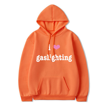 I Love Gaslighting Hoodie s printom slova Muškarci Žene Ležerne majice s kapuljačom Unisex Odjeća dugih rukava Harajuku Streetwear