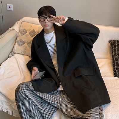 Sakoi Muškarci Ležerni Retro Zgodni Nježni Ulzzang Vrećasti Tinejdžeri Odjeća za sve vrste Moda Osobni Britanski hipsteri Elegantni Kpop