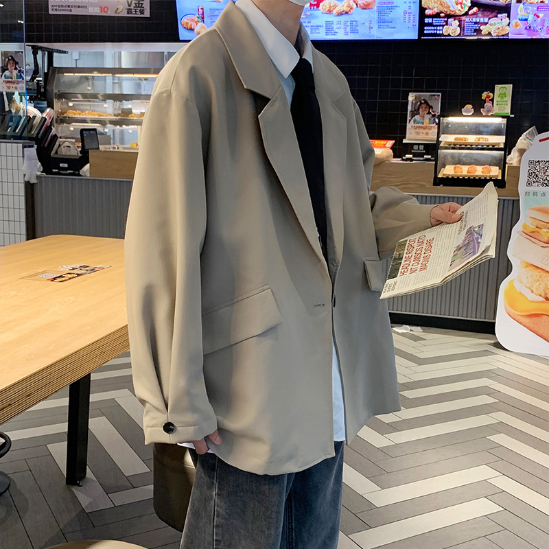 Sakoi Muškarci Ležerni Retro Zgodni Nježni Ulzzang Vrećasti Tinejdžeri Odjeća za sve vrste Moda Osobni Britanski hipsteri Elegantni Kpop