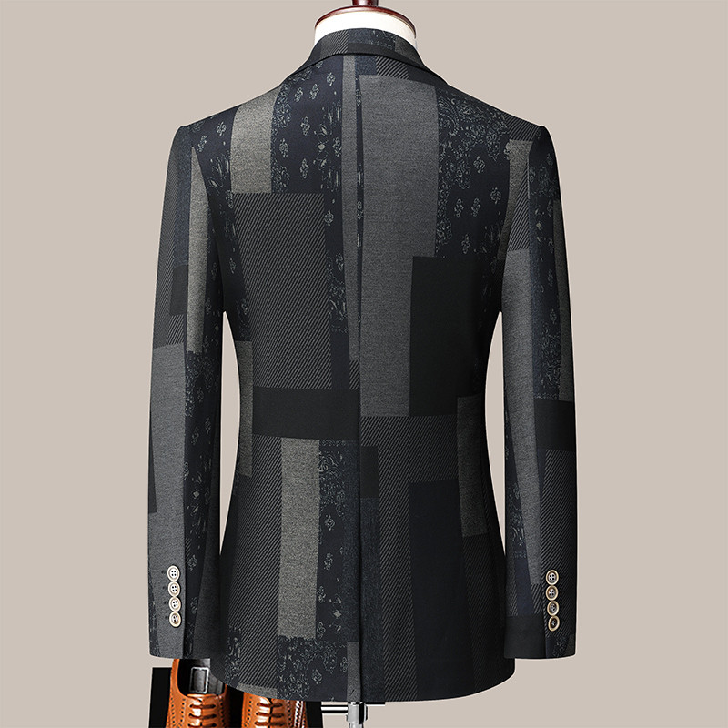 Fashion Blazers Ανδρικά σακάκια Fashion Slim Casual παλτό Όμορφα Masculino επαγγελματικά μπουφάν Κοστούμια Check Ανδρικά blazer μπλουζάκια