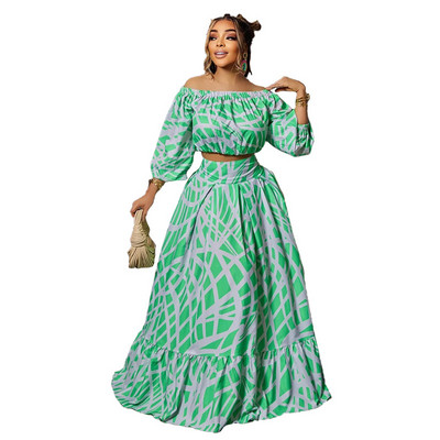 Σετ μπλουζάκια δύο τεμαχίων και γυναικεία κοστούμια πλισέ φούστα 2023 Άνοιξη καλοκαίρι Γραφείο Γυναικείο πάρτι ασορτί ρόμπα Κοστούμια