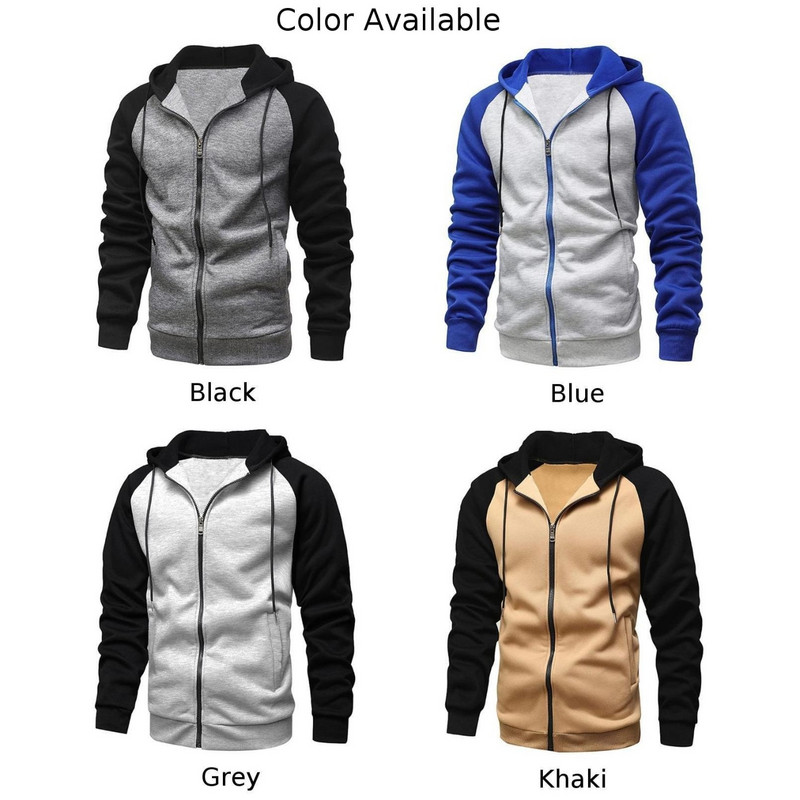 Modni muški sweatshirt gornji dio kaputa s džepom Jesen Zima Muška ležerna udobna modna slobodna jakna s kapuljačom od flisa