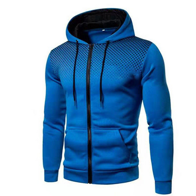 Rudens pavasario vyriškas švarkas Megztinis su tašku Streetwear Hoody Clothing Laisvalaikis Užtrauktukas Sportinis kostiumas Muscle Vyriškos striukės su gobtuvu