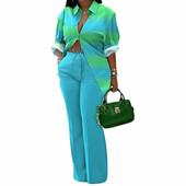 2-osalised naiste komplektid 2023, uus saabumine, suve sügis, sobivad komplektid triibuline printimine kaheosalised komplektid ülemised püksid ülikonnad komplektid rõivad