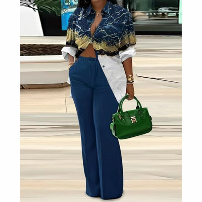 2-osalised naiste komplektid 2023, uus saabumine, suve sügis, sobivad komplektid triibuline printimine kaheosalised komplektid ülemised püksid ülikonnad komplektid rõivad