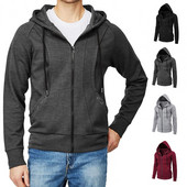 Jesen Zima Ženski kaput s patentnim zatvaračem, dugim rukavima, jednobojna kapa s kapuljačom, koja održava toplinu, uski kardigan s kapuljačom