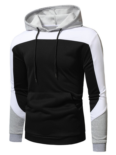 Φθινοπωρινό χειμωνιάτικο ανδρικό πουλόβερ μόδας με κουκούλα Casual πουλόβερ με κουκούλα Μπουφάν τσέπης Ρούχα γυμναστικής για τζόκινγκ