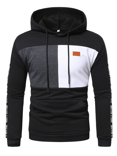 Φθινοπωρινό χειμωνιάτικο ανδρικό πουλόβερ μόδας με κουκούλα Casual πουλόβερ με κουκούλα Μπουφάν τσέπης Ρούχα γυμναστικής για τζόκινγκ