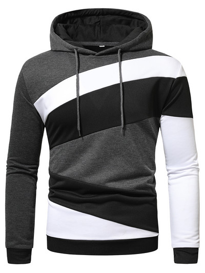 Φθινοπωρινό χειμωνιάτικο ανδρικό πουλόβερ μόδας με κουκούλα Casual πουλόβερ με κουκούλα Μπουφάν τσέπης Ρούχα γυμναστικής για τζόκινγκ