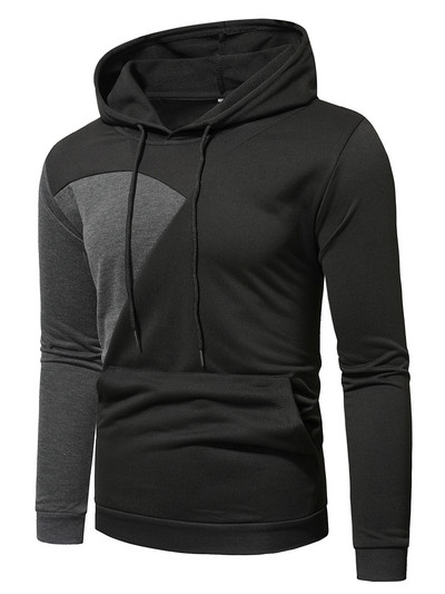 Φθινοπωρινό χειμωνιάτικο ανδρικό πουλόβερ μόδας με κουκούλα Casual πουλόβερ με κουκούλα Μπουφάν τσέπης Ρούχα γυμναστικής για τζόκινγκ