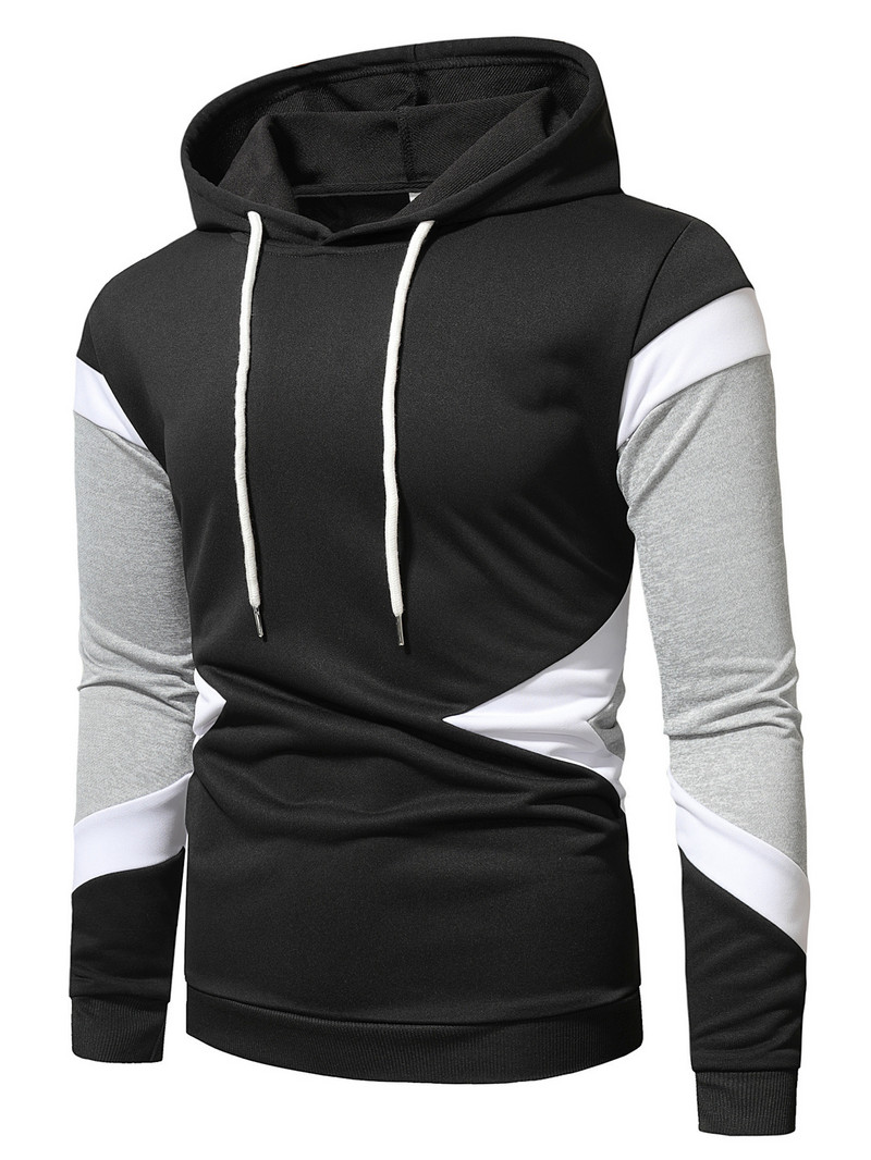 Φθινοπωρινό χειμωνιάτικο ανδρικό πουλόβερ μόδας με κουκούλα Casual πουλόβερ με κουκούλα Μπουφάν τσέπης Ρούχα γυμναστικής για τζόκινγκ