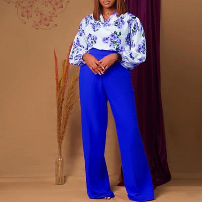 2-dijelni ženski kompleti Dashiki afrički novi dolazak Proljeće Jesen Odgovarajući setovi Dvodijelni kompleti Gornje hlače Odijela Odjeća