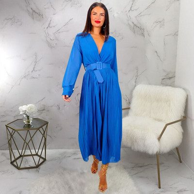 2 τεμάχια γυναικεία σετ Νέα άφιξη Άνοιξη σιφόν φθινοπώρου Δύο τεμάχια ασορτί Σετ τοπ και παντελόνια Κοστούμια ρούχα Ρούχα και ζώνη