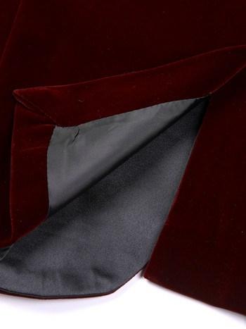 Ανδρική τάση της μόδας Velvet Groom Tuxedo Slim Fit Νυφικό Επιχειρηματικό κοστούμι Μπουφάν Μπουφάν Μονό Μπλέιζερ Παλτό