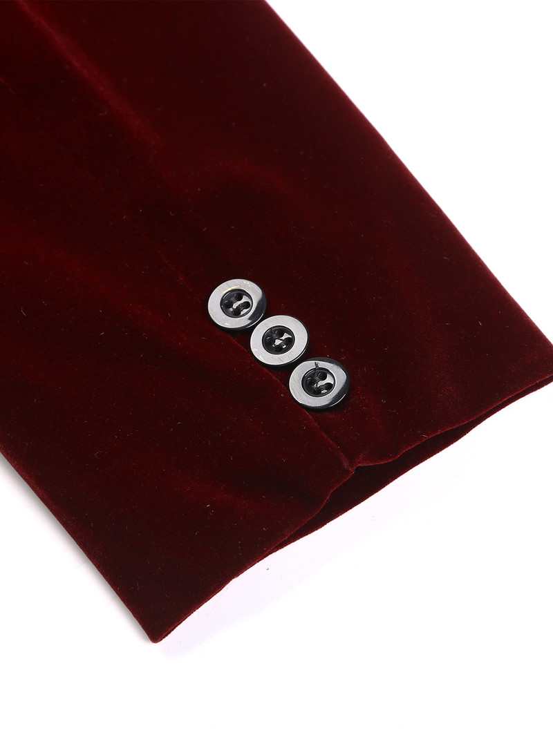 Muški modni trend Baršunasti mladoženjini smoking Uski kroj Vjenčanica Poslovno ležerno odijelo Jakna Banket Pojedinačni sakoi Kaput