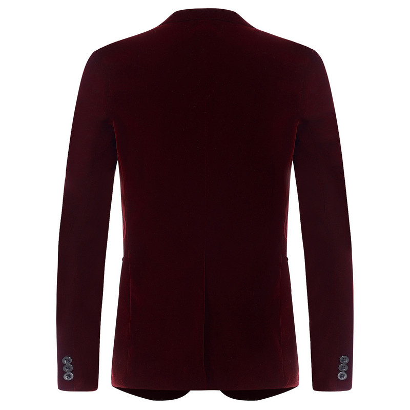 Muški modni trend Baršunasti mladoženjini smoking Uski kroj Vjenčanica Poslovno ležerno odijelo Jakna Banket Pojedinačni sakoi Kaput