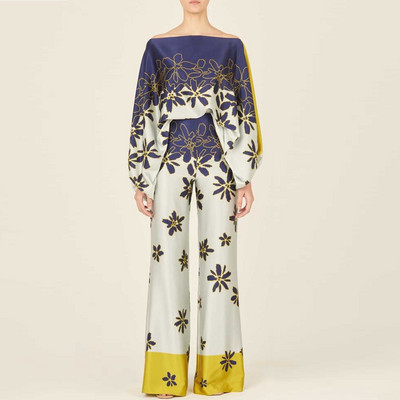 2-osaline komplekt Aafrika Riided African Dashiki Uus Dashiki mood ülikond ja püksid ülikonnad püksid Ropa Dama pidu daamile