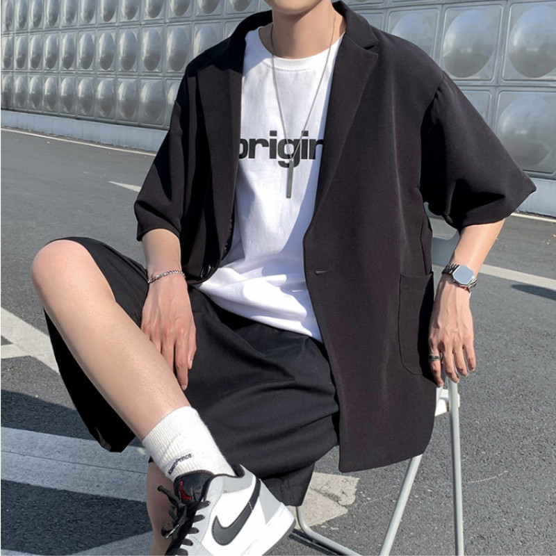 Bleiserid, meeste õhukesed vabaaja õrnad kolledži suverõivad. Nägusad moerõivad Jaapani Kpop stiilsed tänavarõivad Preppy Dynamic