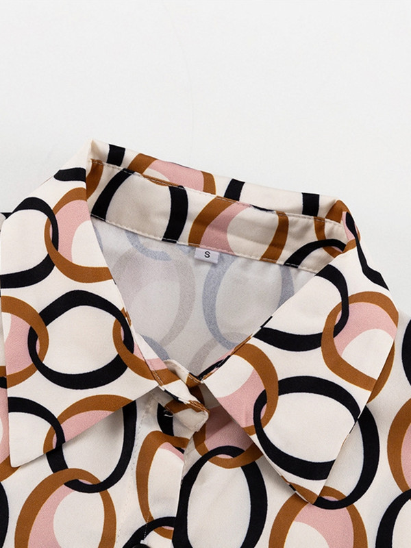 Two Piece Γυναικείο Σετ Καλοκαιρινό Φθινοπωρινό μακρυμάνικο πουκάμισο Μπλούζα Μπλούζα και Παντελόνι Κοστούμια Κοστούμια Μόδα Γραφείο Γυναικεία ασορτί σετ Στολή