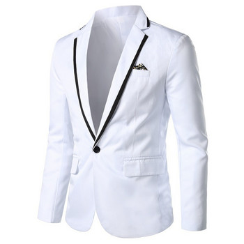 Casual Blazers για άνδρες Φθινόπωρο άνοιξη 2023 Κοστούμια μόδας Νέα παλτό Μασίφ μάρκα γάμου MOOWNUC Bridegroom\'s Costume Prom Party