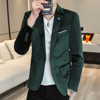 Casual Fashion Κοτλέ Μπλέιζερ Ανδρικό κοστούμι με λεπτή εφαρμογή Basic Jackets Man Blazers Παλτό Ανδρικά κοστούμια φθινοπωρινά ρούχα 4XL