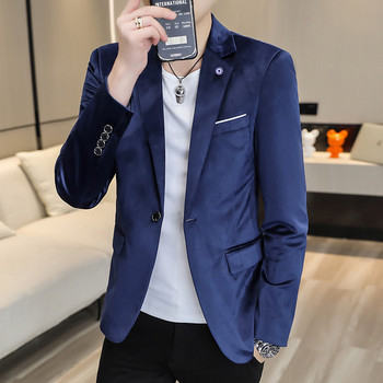 Casual Fashion Κοτλέ Μπλέιζερ Ανδρικό κοστούμι με λεπτή εφαρμογή Basic Jackets Man Blazers Παλτό Ανδρικά κοστούμια φθινοπωρινά ρούχα 4XL